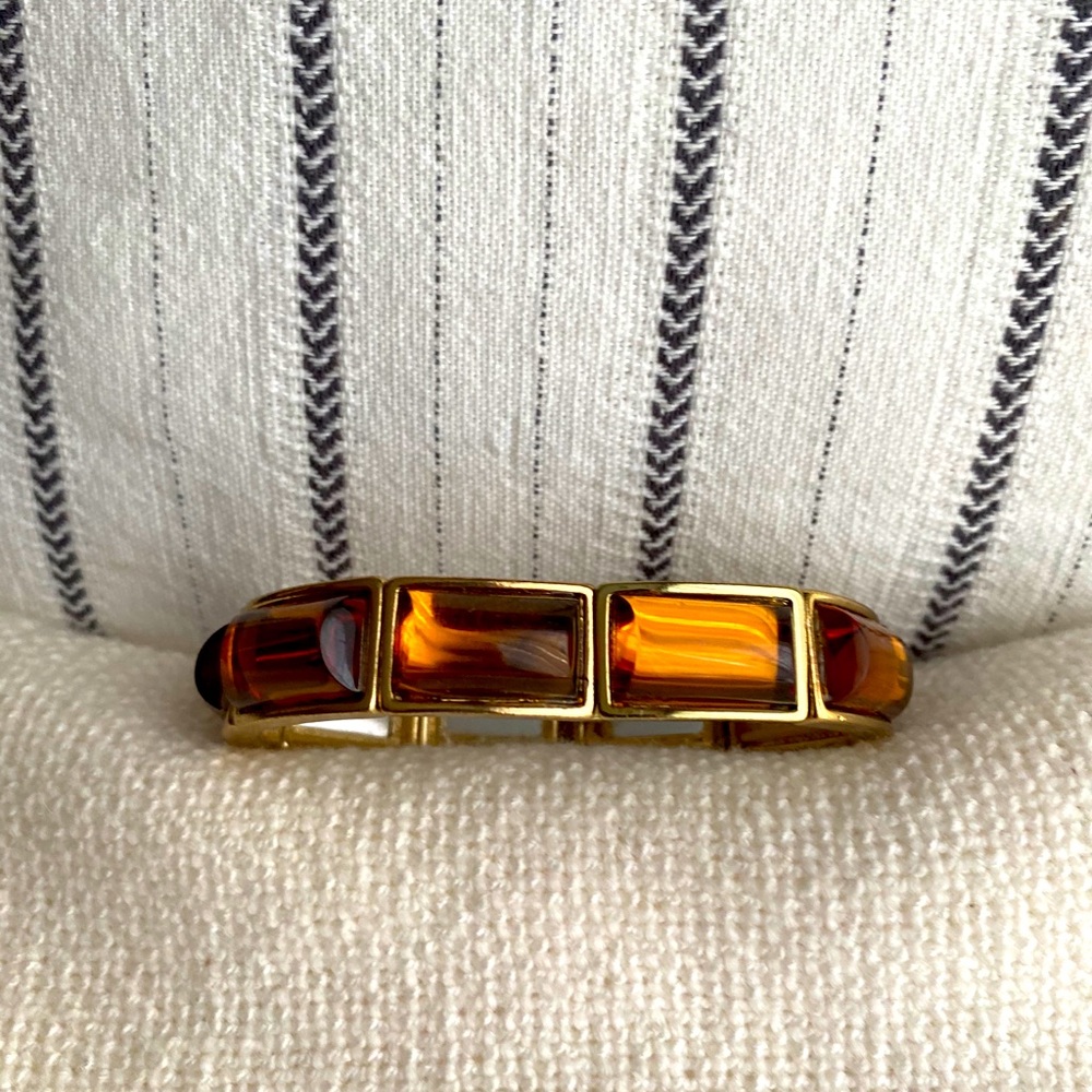 Coldwater Creek brilliant links bracelet, orange.